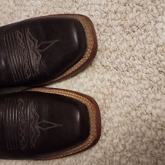 Stetson embellished vintage square-ish toed boot.sz 8.5 - Picture 3 of 11